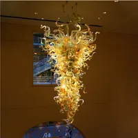 Lampes de décoration de verre Tube Éclairage Lustres à la main Ornements à la main Art Blown Artwork fabriqué à la main Produits
