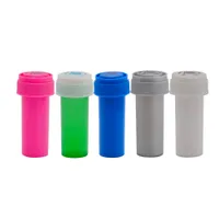 8 Dram Push Down Turn Vial Container Acrylic Plastic Stroage Stash Jar Pill Bottle Case Box Herb Waterproof Container Smoking Water Pipes
