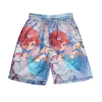 Re Sıfır Ram Rem Şort Kara Hajimeru Isekai Seikatsu Seksi Underwears Erkekler Yetişkin Underpants Anime Plaj Şort