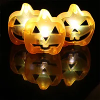 Creativo Halloween LED Luci di zucca Ghost Festival Parodia di decorazione Puntelli Taro Faces Lampada anti-acquerello 1 pz