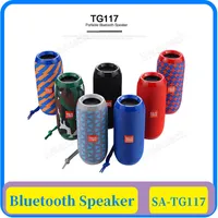 15x TG117 Wireless Bluetooth -Lautsprecher Spalte Tragbarer Lautsprecher Altavoz Bluetooth Soundbox 10W Outdoor -Lautsprecher mit TF -Karte FM Radio