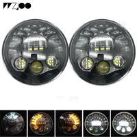 7inch Round 70W Auto Part Car Led Headlights Driving LightS Led Wrangler Headlamps with DRL for Jeep JK TJ CJ Off road 4X4