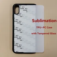 Custom Case DIY Personalized Design Phone Case Sublimation Tempered Glass Case for iPhone 11 Pro Max XS 7 8 Plus Caja del teléfono