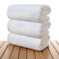 Hotel katoenen handdoek rechthoekige badhanddoek gratis aangepaste logo 35 * 75cm voor thuishotel gratis verzending XD22290