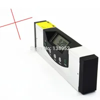 Freeshipping Digital Red Laser Level Laser Horizontal 200mm High Accuracy 0-150mm 6inch spirit level with laser