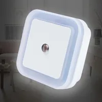 Sensorkontroll nattljus mini EU US-kontakt Nyhetskorg Square Bedroom Lampa för baby present romantiska färgglada ljus grossist