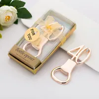 MOQ:20pcs Birthday Party Favors Wedding Anniversary Day Souvenir Bottle Opener Creative Gift Present With Box For Guest Giveaway