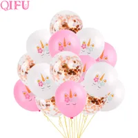 Qifu Unicorn Party Supplies Unicorn Cumpleaños Decoraciones Fiesta Baby Shower Girl Unicornio