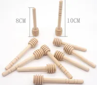 8 cm / 10 cm / lange mini houten honing stok roerder honing dippers party supply lepel stick honing jar stick