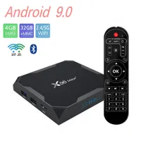 X96 MAX + Android 9.0 TVボックスS905X3 4GB + 32GB / 64GBデュアル2.4G + 5G WiFi Bluetooth 4.1 PK TX6