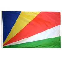 سيشيل العلم 3X5 قدم نمط مخصص معلق الطائر البوليستر العلم طباعة البلد الوطنية راية العلم الديكور