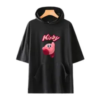 Juego Star Kirby Harajuku Camiseta con capucha Camiseta con capucha Chicos y niñas Impresión de dibujos animados Tshirt Funny Tshirt Cosplay T Shirts Kawaii Ropa