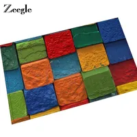 Zeegle Rainbow wzór mata podłogowa gumowe mats łazienka wycieracze antypoślizgowe dywan do salonu sypialni dywaniki maty kuchenne