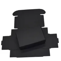 9.4x6.2x3 cm Düğün için Siyah Karton Kağıt Kutuları Hediye Kartı Paketi Kraft Kağıt Kutusu Doğum Günü Şeker El Sanatları Sarma Dekorasyon Kutusu 50 ADET