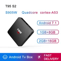 T95 S2 TV Box Android 7.1 OS SMART TVBOX 1 GB 8GB AMLOGIC S905W QUAD CORE 2.4GHZ WIFI 1G 8G T95S2 MIEDIA Player