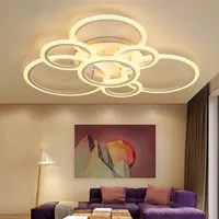 新しい現代美術アクリルLEDの天井ライトリビングルームの天井灯ベッドルーム装飾的なランプシェードランペラの備品