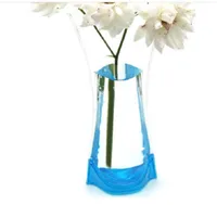 2020 venda quente Moda casa D de baixo carbono de proteção ambiental criativo dobrável cultura da água de plástico transparente vaso PVC flor um