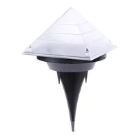 BRELONG IP65 Vattentät LED Pyramid Solar Begravd Ground Garden Sensor Nattljus Landskap Lawn Yard Stair Dekoration Utomhuslampa