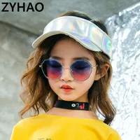 2020 child Brand desinger Sunglasses Children fashion metal Round Polygonal Kids Sunglasses UV400 Protect for Girls Boys