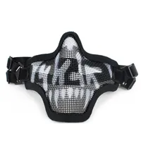 2019 Новый Открытый Тактические Дух Mesh Airsoft Mask Эмерсон пейнтбол Half Защита лица Забастовка Стиль охоты Аксессуары