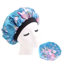 Frauen Schlafkappe weiche Seiden Haar Motor mit breiter Band bequemer Nachtschutz breit schlafende Hut Haare Verlust Cap viele Farben
