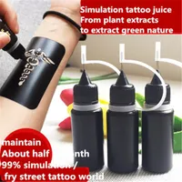 2020 3D Tijdelijke Tattoo Crème Online Ster Nieuwe Natuurlijke Juice Tattoo Waterdichte Simulatie Arm Sexy Tattoo Stickers