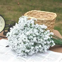 100pcs Artificial Baby Breath Flowers Artificial Gypsophila Fake Silk Flower Plant Home Wedding Party Home Decoration 2020