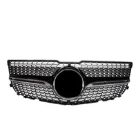 1 шт. Высокое качество GT стиль черные сетки решетки замена алмазная модель серебра передняя гоночная решетка решетки решетки 2012-2014 для GLK X204