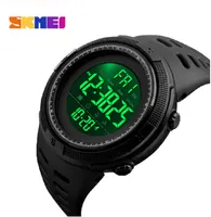 Reloj deportivo Skemi Reloj de moda al aire libre hombres relojes multifunción reloj despertador Chrono 5Bar Reloj digital impermeable de alta calidad de regalo para niño