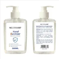 Hand Sanitizer Wash Gel libero Hand Sanitizer Mini sapone per le mani la casa ufficio saponi liquidi All'aperto pulizia prodotti in magazzino 300ml ZYQ406