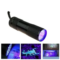 UV Black Lights 9 12 LED UV Blacklight Torcia elettrica con caricabatterie per cani Cat Urina Pet Stains Bed Bugs Home Hotel