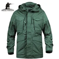 Mege Marke M65 Militär tarnt Männliche Kleidung US Army Tactical Männer Windjacke Hoodie Feldjacke Outwear casaco masculino V191031