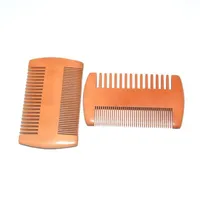 Pocket Wooden Beard Comb Double Sides Super Narrow Thick Wood Combs Pente Madeira Lice Pet Hair Tool LX8766