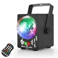LED Disco Laser Light RGB Projector Party Lights 60 Patronen DJ Magic Ball Laser Party Holiday Christmas Stage Lighting Effect Lamp
