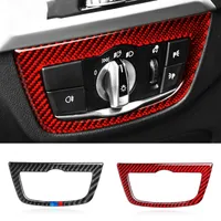 Car Styling Interior Decoration Fibra di carbonio Interruttore a farfalla Pulsante pulsante Trim Sticker per BMW G01 G02 X3 X4 Series Accessori