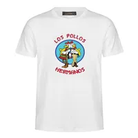 Erkek Moda Breaking Bad Gömlek 2018 LOS POLLOS Hermanos T Shirt Tavuk Kardeşler Kısa Kollu Tee Hipster Sıcak Satış MC34 tops