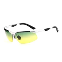 HDCrafterin Erkek Güneş Gözlüğü Polarize UV400 Gece Görüş Renk Film Açık Spor Gözlükler Çerçeve Occhiali da Sole Firmati E300