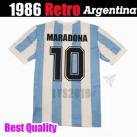 1986 1978 Argentina vintage classico retrò Maglia DIEGO MARADONA Maglia da calcio Camisa de futebol jersey Maglia da calcio per adulto THAILANDIA QUALITÀ