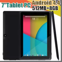 100x 2018 двойная камера Q88 A33 Quad Core Tablet PC 7 дюймов 512 МБ 8 ГБ Android 4.4 kitkat Wifi Allwinner красочные DHL MID дешевый A-7PB
