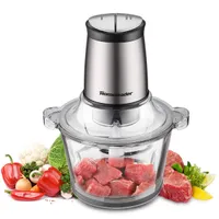 고기에 대한 전기 음식 헬기 8 컵 푸드 프로세서 2L BPA- 유리 그릇 믹서 분쇄기 / 야채 고기 분쇄기