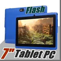 10x AllWinner A33 Quad Core Q88 Tablet PC Dual Camera 7 "7 tum Kapacitiv skärm Android 4.4 512MB 8GB WIFI Google Play Store Flash E-7PB
