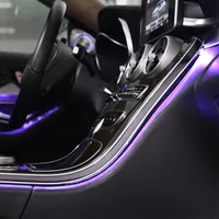64 kolory LED otoczenia Światła do Mercedesa Benz C Class W205 X253 C200L Lampki otoczenia Światła do W205 x253 Illuminated Car Styling