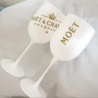 vino 2pcs partito plastica bianco bicchiere di champagne Moët vini MOET Glass
