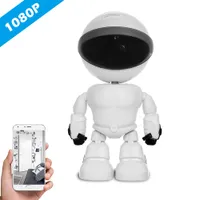 Wifi Robot IP Kamera Ev Güvenlik Gözetleme Sistemi Gece Görüş CCTV Kamera HD 1080 P Bebek Monitörü