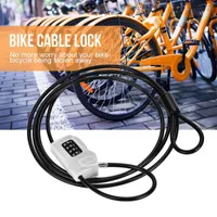 Bike Locks 2M Bicycle Cable Lock Mountain Road Motorcycle Anti Theft Security Steel Moto Combination Accessories