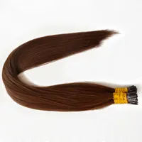 Keratin Fusion-Stick I TIP in Haarverlängerungen gerade Welle Pre Bonded Hair Extensions Braun Farbe Blond Farboptionen