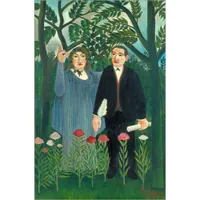 Modern Landscapes paintings Henri Rousseau Der Poet Apollinaire und seine Muse. hand painted animal art oil on canvas Gift
