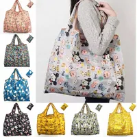 Sacos de compras reutilizáveis ​​de nylon impermeáveis ​​do saco de armazenamento Sacos de compras amigáveis ​​de Eco sacos da sacola grande capacidade