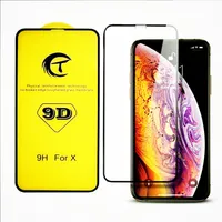Neu für iPhone 12 mini 11 pro xs max xr x 10 8 7 6 plus 9d gekrümmte Vollbild-gehärtetes Glas-Bildschirmschutzfolie Fabrik Preis