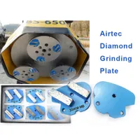 AIRTEC 바닥 그라인더 12PCS를위한 하드 콘크리트 세 개의 나사 구멍 연결 그라인딩 디스크에 대한 AIRTEC 다이아몬드 바닥 연마 세그먼트